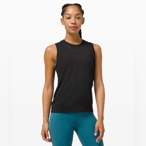 lululemon athletica Tops - Lululemon Swiftly Breathe Muscle Tank in Black Size 8